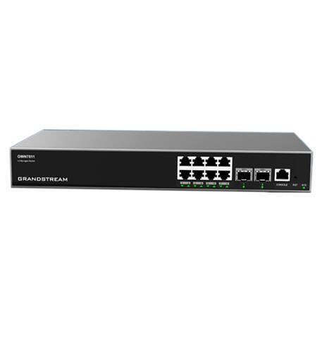 Grandstream GS-GWN7811 8 Gigabit Ethernet 2 10Gig SFP+ Managed Switch - Afbeelding 1 van 2