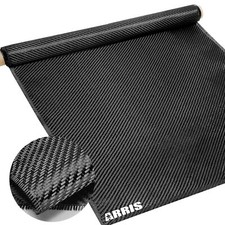 ARRIS Carbon Fiber Cloth Roll, 3K Pure Carbon Fiber Fabric 2x2 Twill Weave