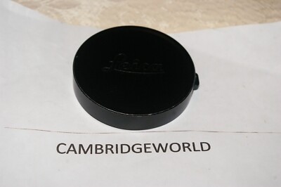 LEICA LEITZ BLACK 62mm SLIP on LENS CAP OLD STOCK GENUINE ORIGINAL LEICA BRAND