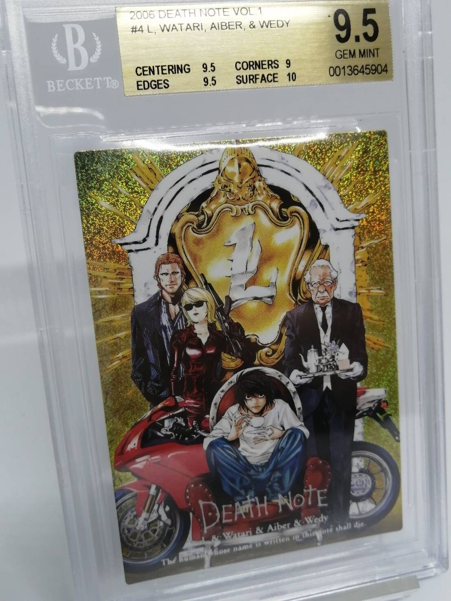 Death Note Trading Card R Rare JPN Beckett BGS 9.5 L Watari