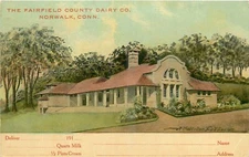 c910 Norwalk Connecticut Fairfield County Dairy occupation postcard 25-2560