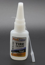NEW Powerhobby Premium Blend RC CA Tire Glue w/Tip Medium 0.75oz