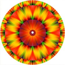 Slipmat Scratch Pad Felt for 7" Turntable 45 DJ Record Player KALEIDOSCOPE 11