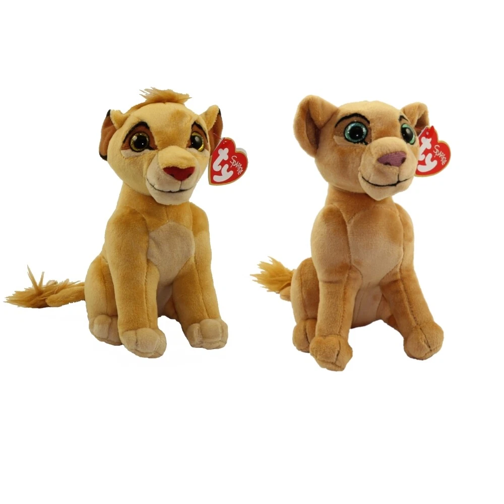 TY Beanie Babies Disney s The Lion King SET OF 2 Simba Nala 8 inch