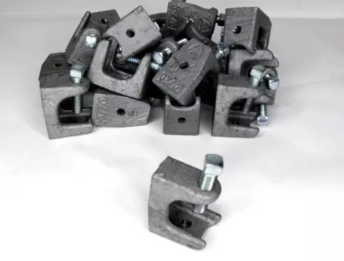 25 NEW  BH-500 APPLETON BEAM CLAMP 1" 15/16 Jaw Opening 1/4-20 THREAD HIGH IRON