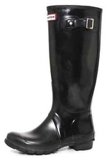 Hunter Z11011 Original Gloss Boots Black Size 6 Men 7 Female