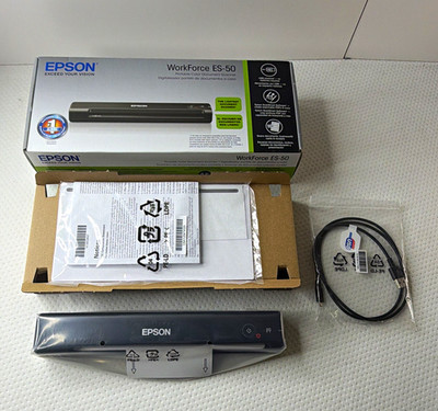 Epson WorkForce ES-50 Portable Color Document Scanner USB 1200 dpi A4