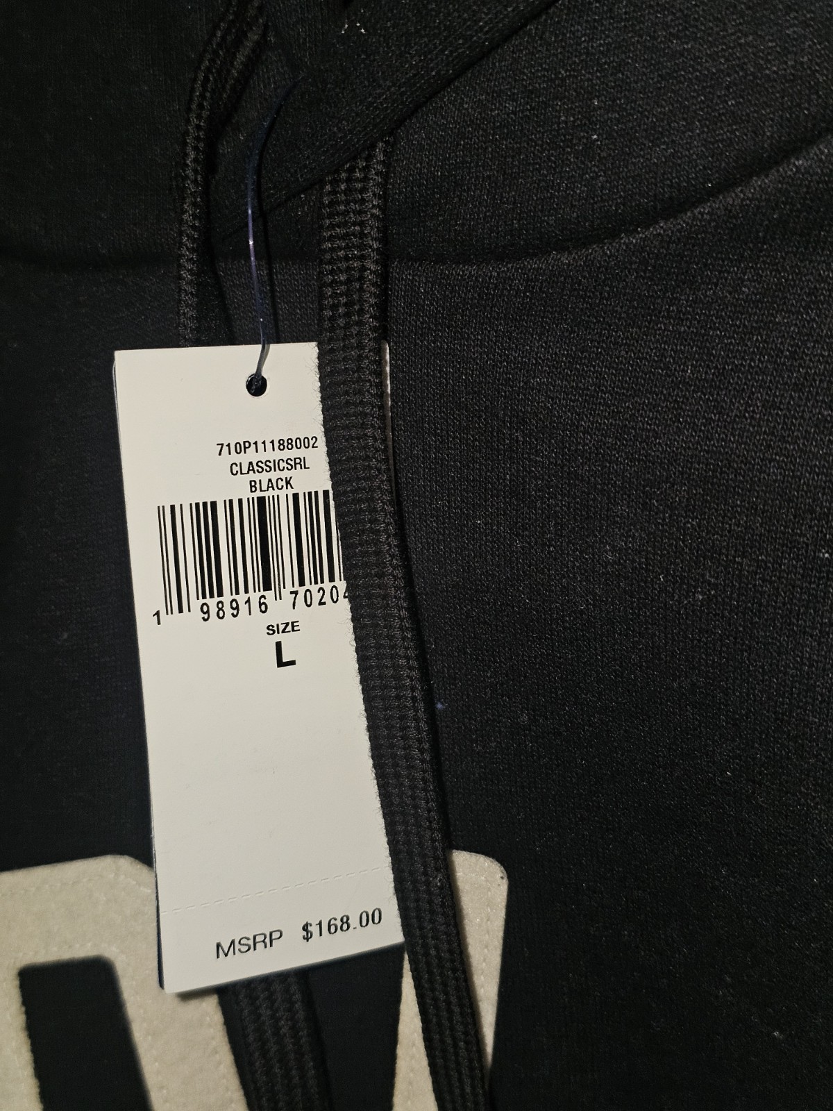 NWT Men's Polo Ralph Lauren The RL Fleece Logo Hoodie In BLK Cotton Blend Size L thumbnail 5