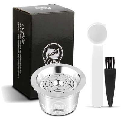 Refillable T chibo Cafissimo Coffee Capsule  Stainless Steel for Refilling, R...