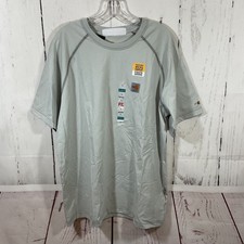 Carhartt FR Force Flame Resistant T Shirt Men L Relaxed Fit Short Sleeve Grey