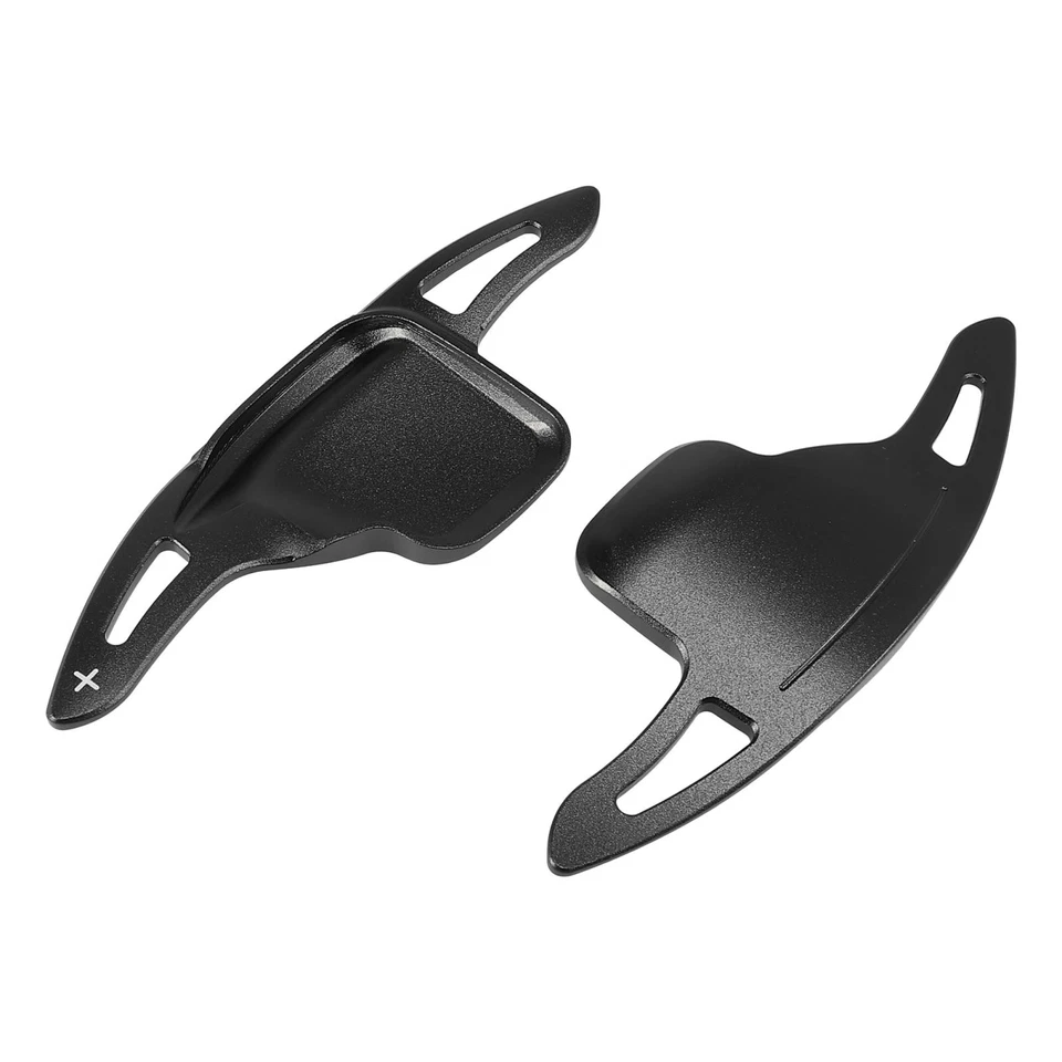 Par de cubiertas de extensión de palanca de cambios de volante negras para BMW 435i 220i Foto 4 de 4