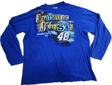 Jimmie Johnson NASCAR Shirt Mens 3XL Big Print Lowes Racing Long Sleeve Chase