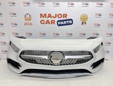 Mercedes-Benz A Class W177 2019–2022 AMG Front Bumper with Grilles / White