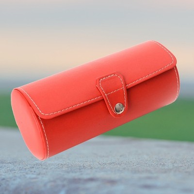 3-Bit Watch Case Travel Tragbare Watch Storage Box Collection Box (rot)