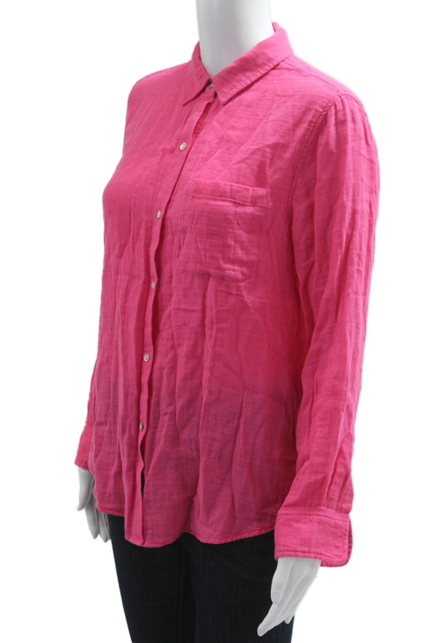 Rails Womens Basic Button-Up Collared Long Sleeve… - image 2