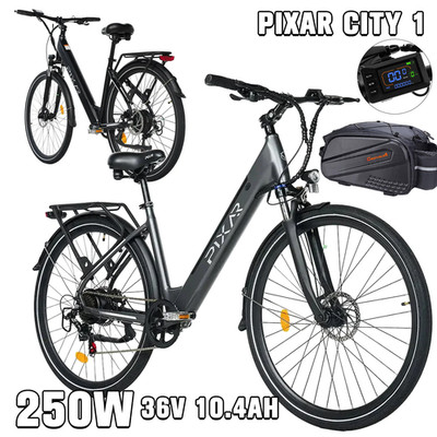 250W PIXAR City1 28Zoll Elektrofahrrad 36V 10.4Ah Electric bik Coummuter E-Bike