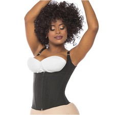 Fajas Salome Colombianas Moldeadora, Chaleco Control Vientre Faja Salome 0313 NEGRO