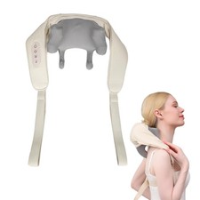 Neck Massager with Heat, Shiatsu 4D Deep Tissue Kneading Massager for Neck, S...