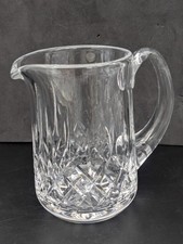 Image of SIGNED Waterford Crystal LISMORE Pitcher Iconic Diamond Cut, Ireland 32oz