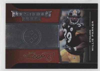 2008 Prestige Prestigious Pros Red 74/750 Willie Parker #PPR-36 3c7