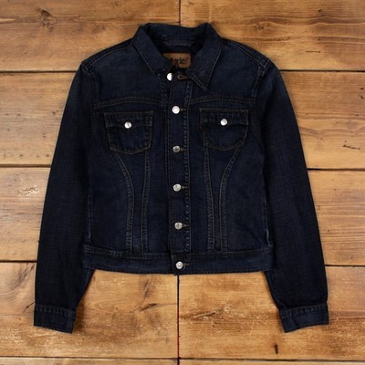 Levis Jeansjacke M Damen 00er blau Levi's Trucker dunkle Waschung Western Cowboy