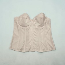 Dominique 8950 White Satin Torsolette Bridal Corset Bustier Longline Bra 40C