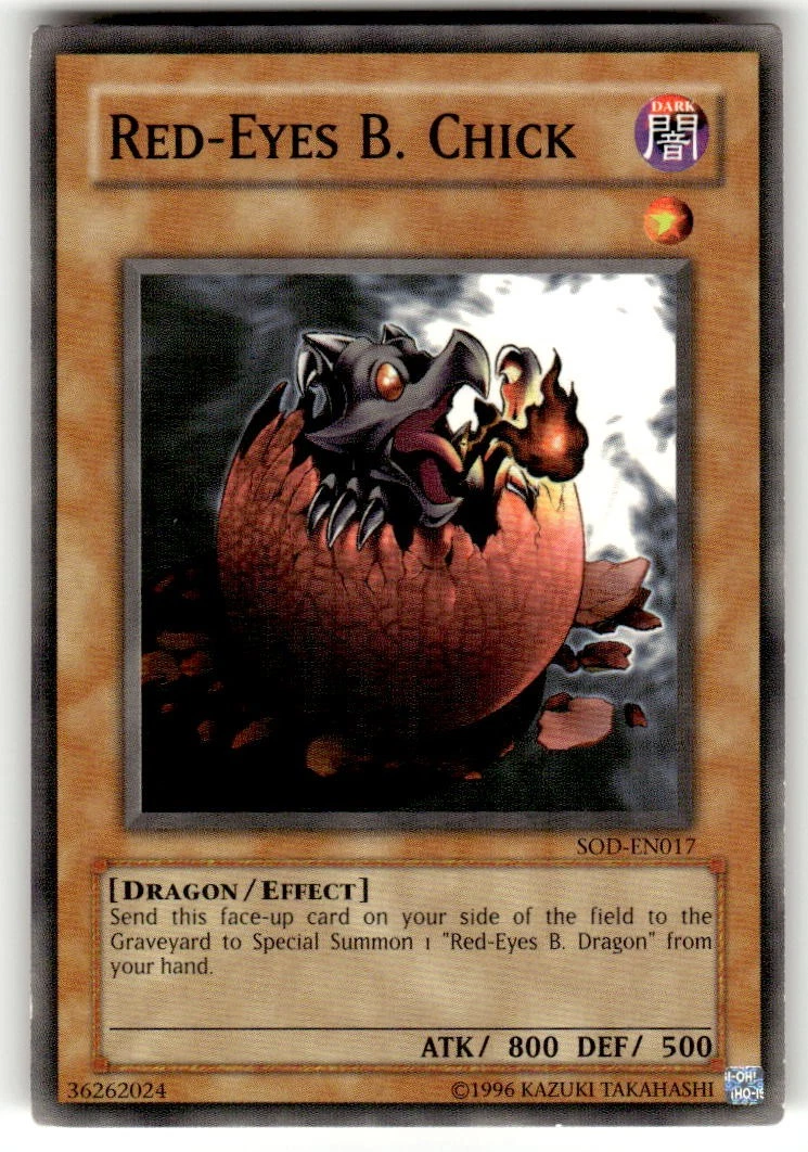 超美品　遊戯王　RED-EYES B.CHICK 英語 Yugioh Red Eyes B Chick for sale | eBay