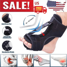 Plantar Fasciitis Night Splint Adjustable Foot Drop Ankle Brace Support Toe Pain