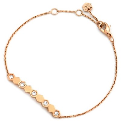CHAUMET bracelet B de Chaumet Honeycomb 18K Pink Gold diamond  Pink gold B