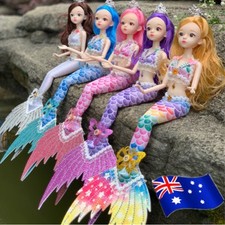 Little Mermaid Doll Toy Princess Doll Set Articulated Removable Doll Gifts AU