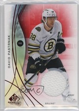 2024-25 Upper Deck SP Game Used Red Jersey David Pastrnak #75 1pa2