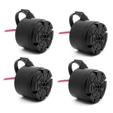 Universal 12-24V 100dB Waterproof Back-Up Alarm Black-4 PCS