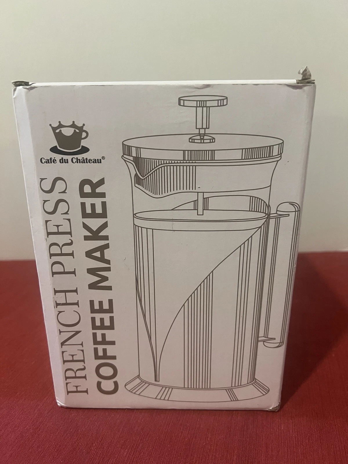 Cafe Du Chateau French Press 8 Cup Coffee Maker 34oz Stainless Steel Rose Gold