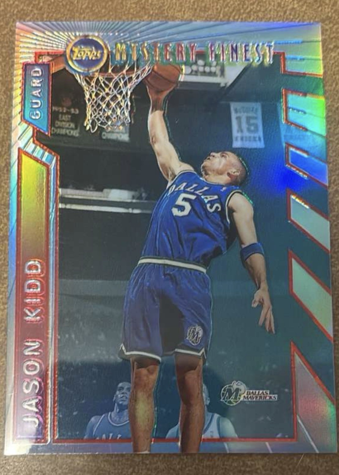 1996-97 Topps - Mystery Finest Jason Kidd #M2 Borderless Refractor