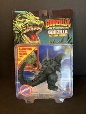 1994 Godzilla Figure with glowing plasma eyes by Trendmasters. Battery Op.