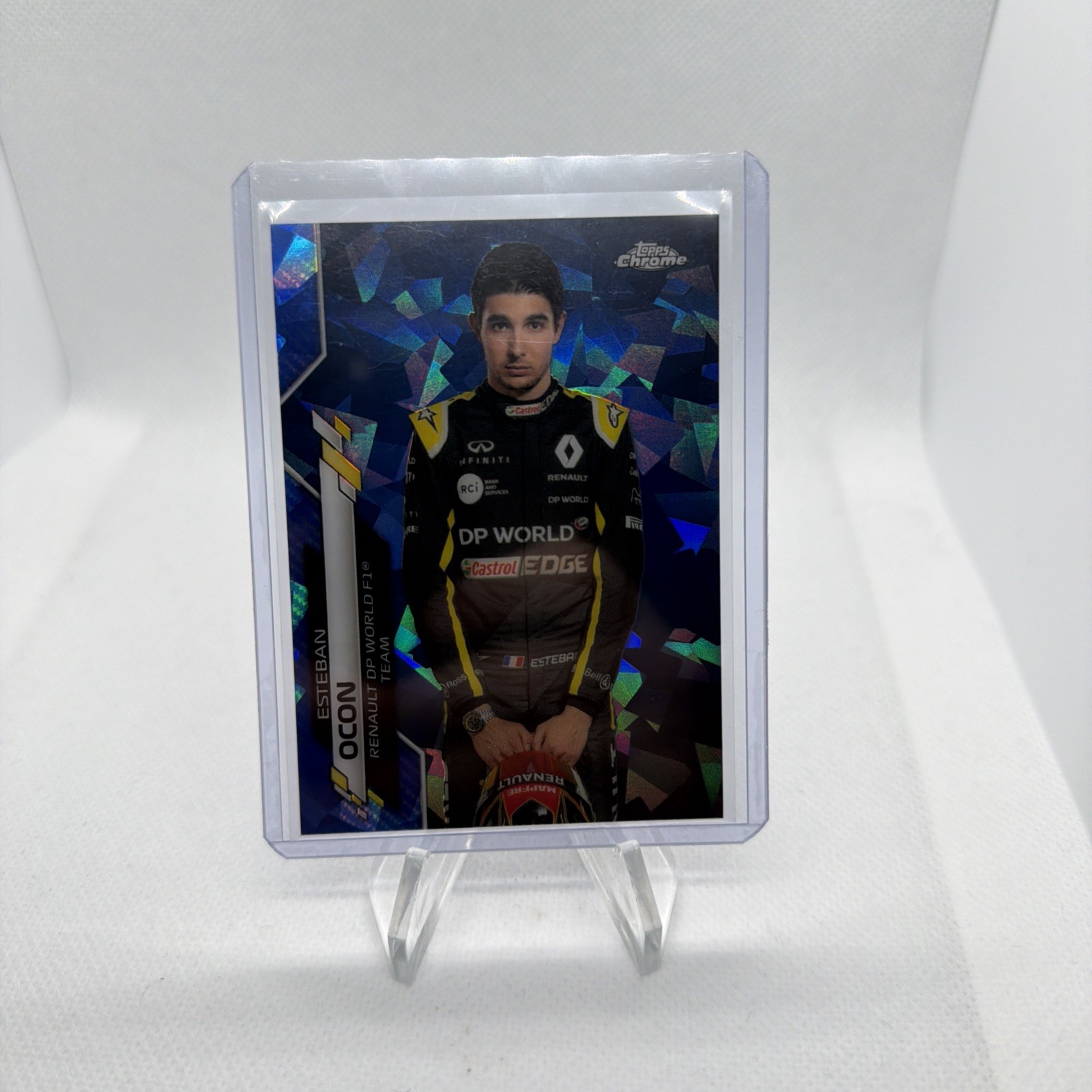2020 Topps Chrome Sapphire F1 Esteban Ocon Portrait
