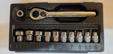 Like New Snap-on 112rtma 14 Dr. 12-pc Metric Low Pro Pass Through Ratchet Set