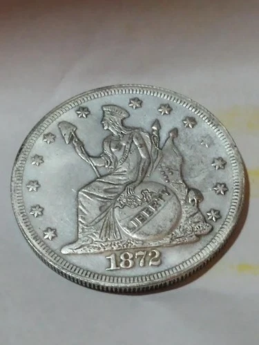 1872 Sitting Liberty Dollar American circulated Commerative Metal US Coin...