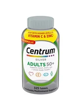 Centrum Silver Adults 50+ Multivitamin, 325 Tablets Men & Women  EXP 6/26