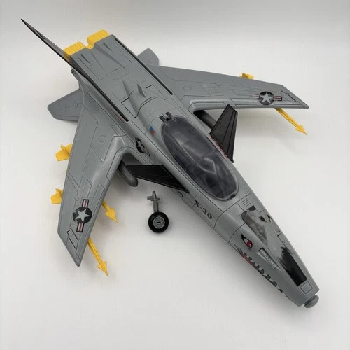 1986 GI Joe Conquest X-30 Fighter Jet Plane Hasbro Vintage - Incomplete