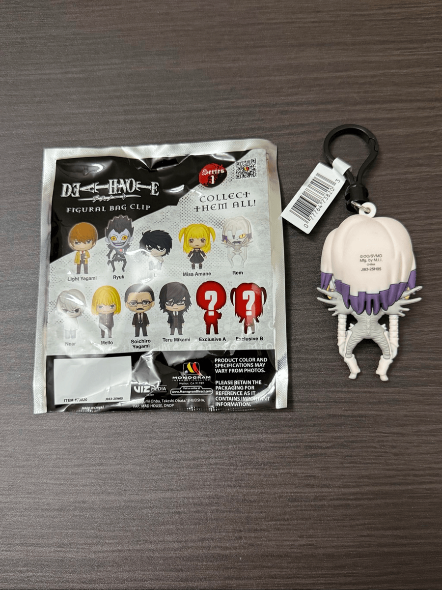 Death Note Series 1 Figural Bag Clip Keychain - Rem | eBay