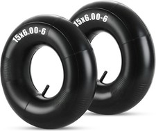 2 Pack 15x6.00-6 Heavy Duty Inner Tubes with TR-13 Valve Stem, Replacement
