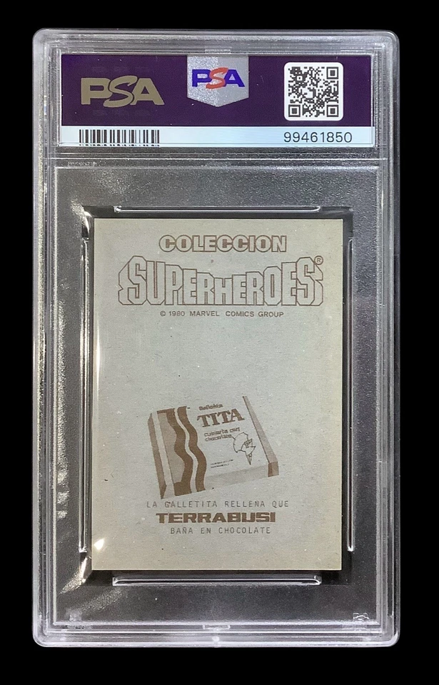 1980 marvel terrabusi #55 silver surfer; surf plata SP super heroes PSA 6 - Image 2 of 3