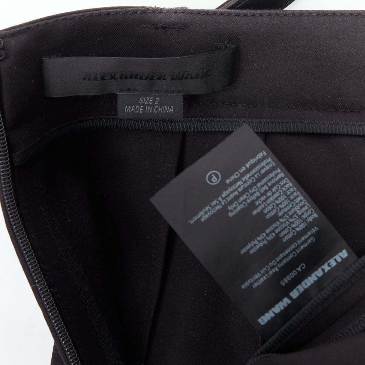 ALEXANDER WANG black silver zip flap utility skort US2 S ALEXANDER WANG black silver zip flap utility skort US2 S