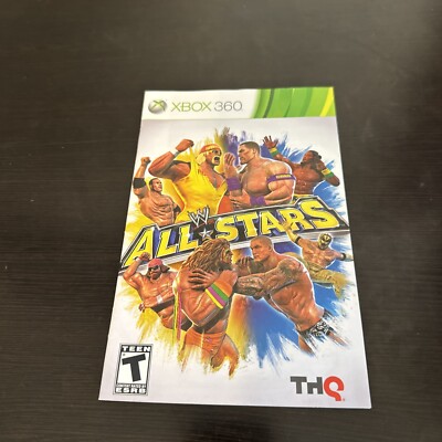 WWE All-Stars Xbox 360 Manual ONLY