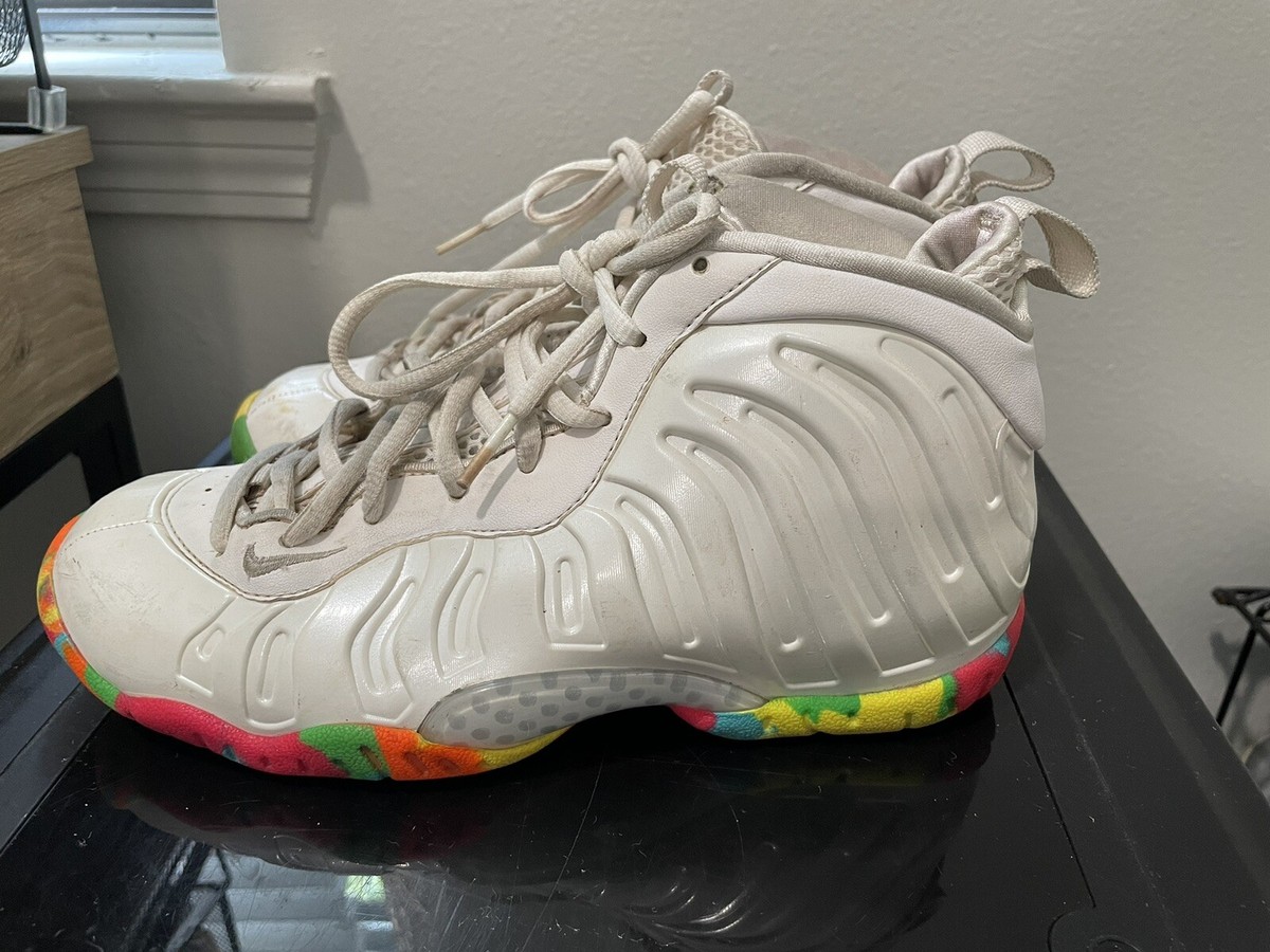 Nike Air Foamposite One White Fruity Pebbles Youth Size 4.5 Nike Air Foamposite One White Fruity Pebbles Youth Size 4.5