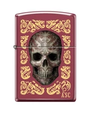 Zippo 46403, Anne Stokes-Skull Design, Brick Finish Lighter, NEW
