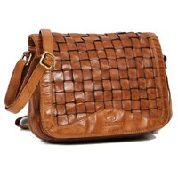 Almadih Leder Damentasche Handtasche UmhäNgetasche Freizeittasche Braun Millie