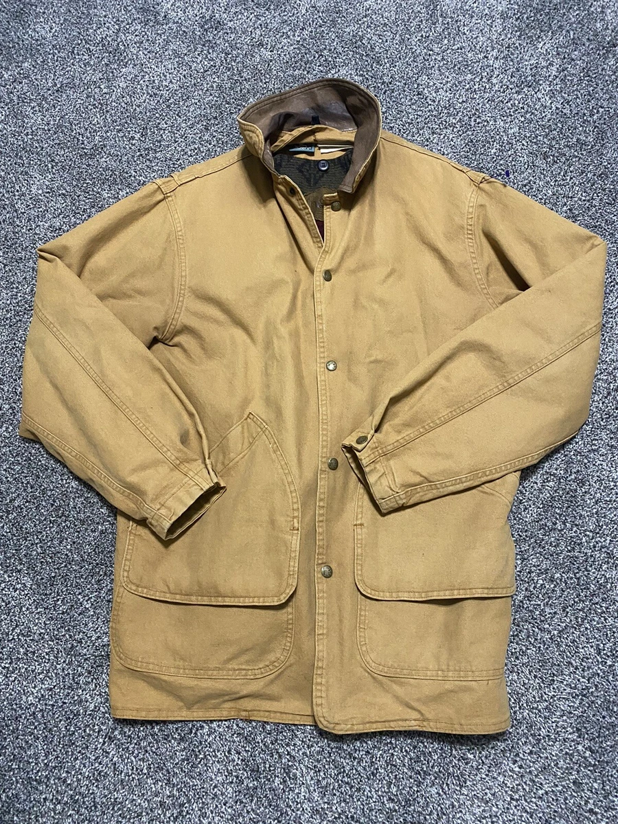 VTG Woolrich USA MADE Size M Mens Barn Coat Blanket Wool Lined ...