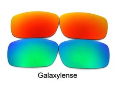 Galaxy Replacement Lenses For Oakley Chainlink Green/Red Polarized 2 Pair